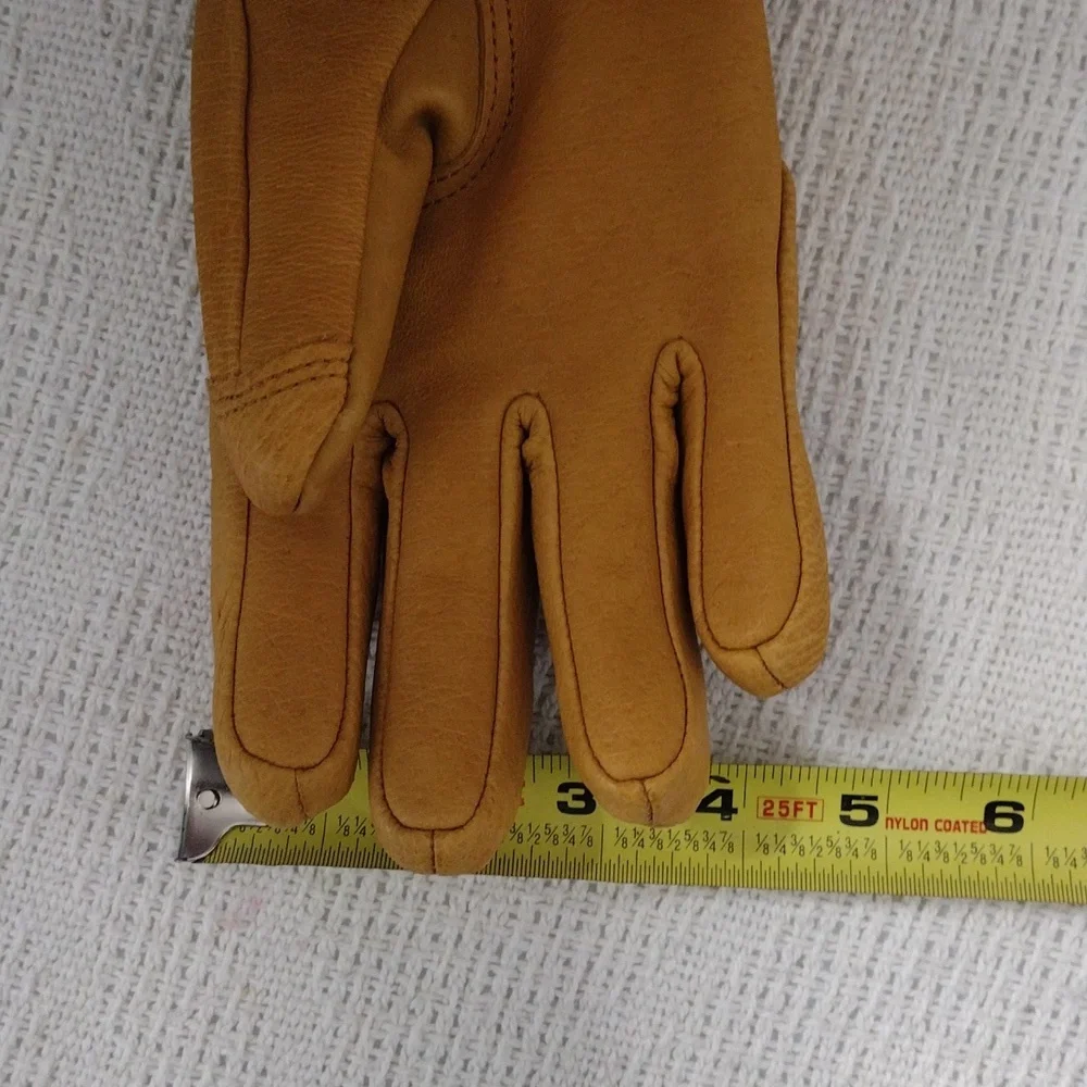 NWT Flylow Magarac Glove Leather Natural/Black Mens Work Gloves Size XS - Picture 7 of 7